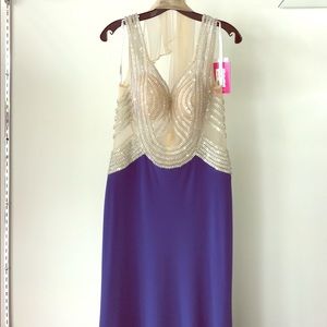 Royal blue jovani gown